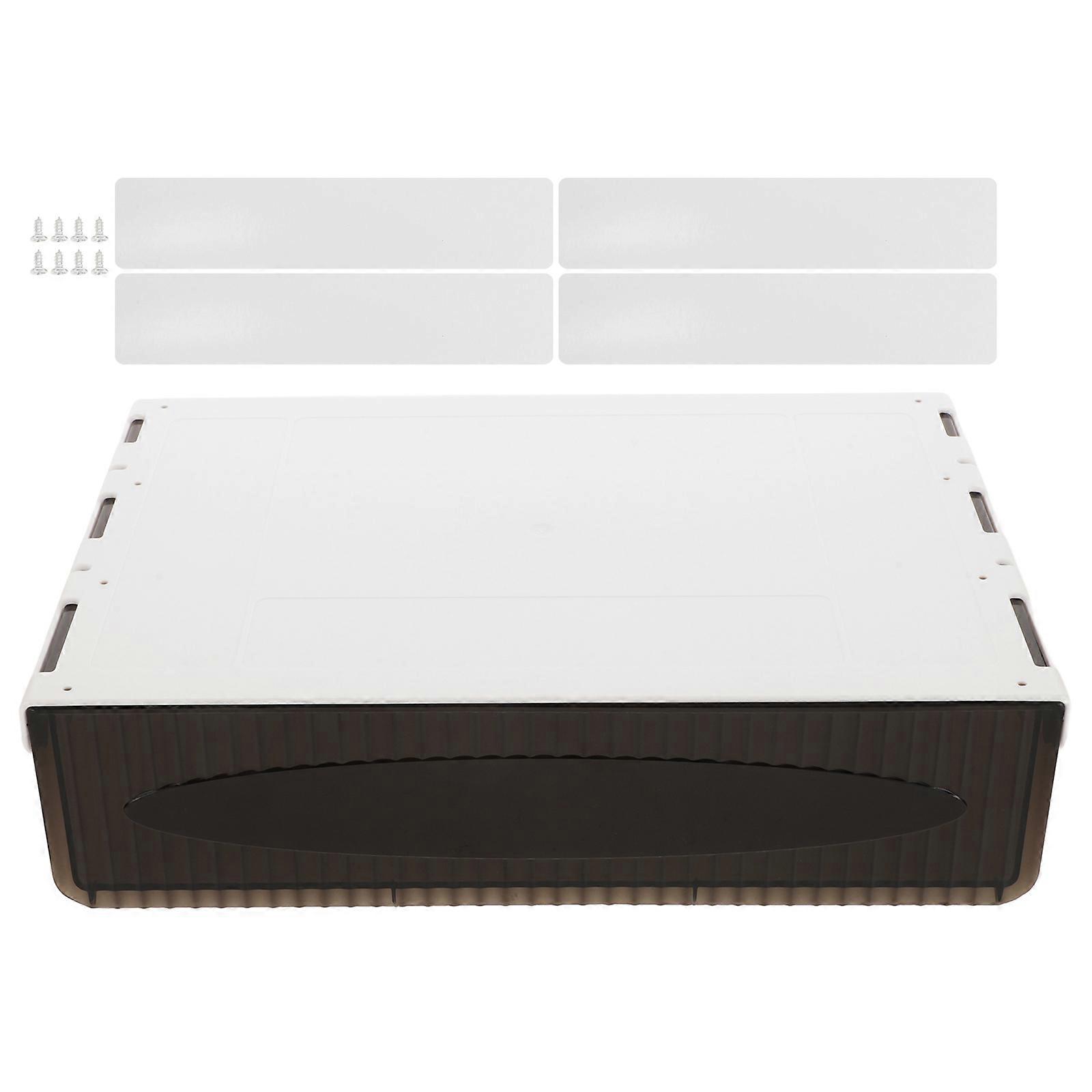 Under Desk Drawer Organizer Plastic Attachment for Storage Purpose