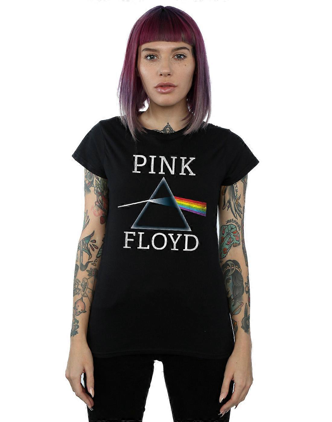 Pink lado escuro do Floyd mulheres da lua prisma camiseta