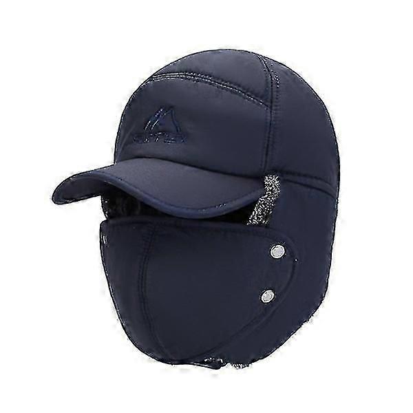 Baseball cap with plush earflaps