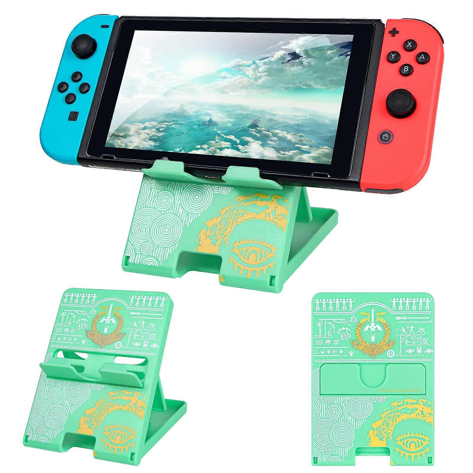 Adjustable Angles Foldable NonSlip Stand Holder Green for Nintendo Switch Animal Crossing