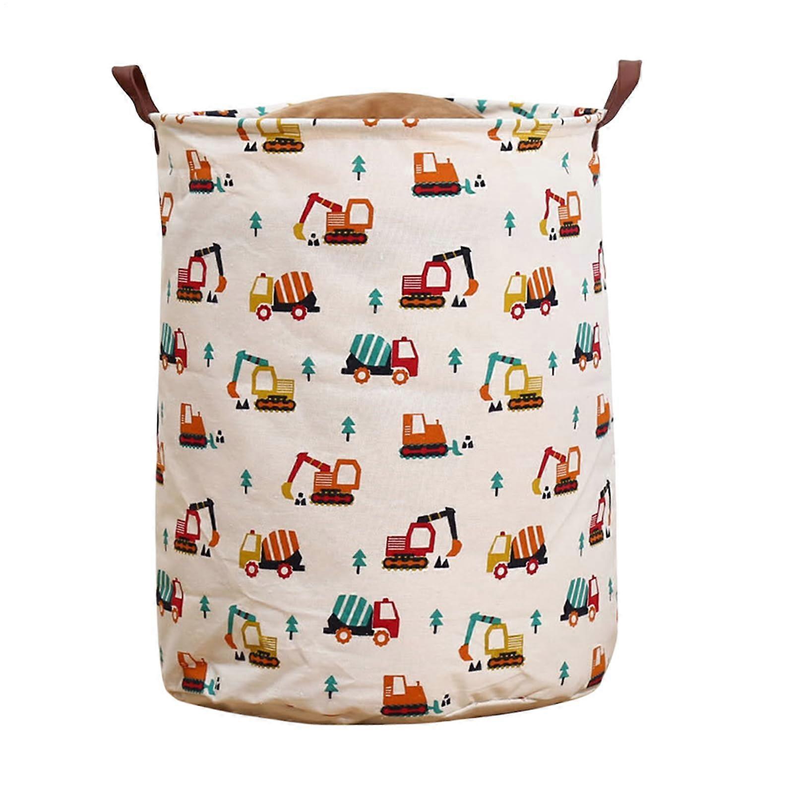 Waterproof Laundry Basket for Nursery with Foldable Storage Organizer and Soft Decorative Design