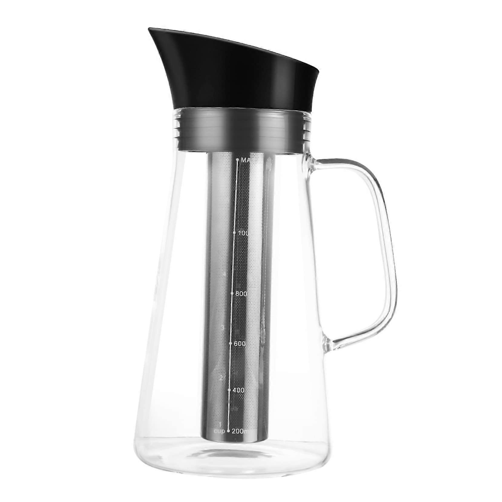 Large Capacity Cold Brew Coffee Maker with Filter, Heat Resistant Borosilicate Glass Coffee Pot Ref: 8638