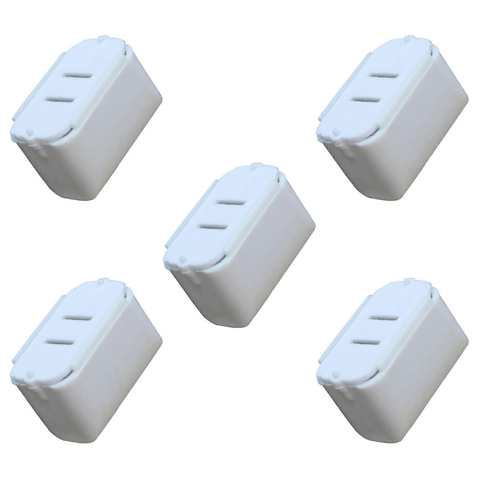 5 Pack LR44 Button Cell Battery Holder with Secure Slot for Electronics Storage