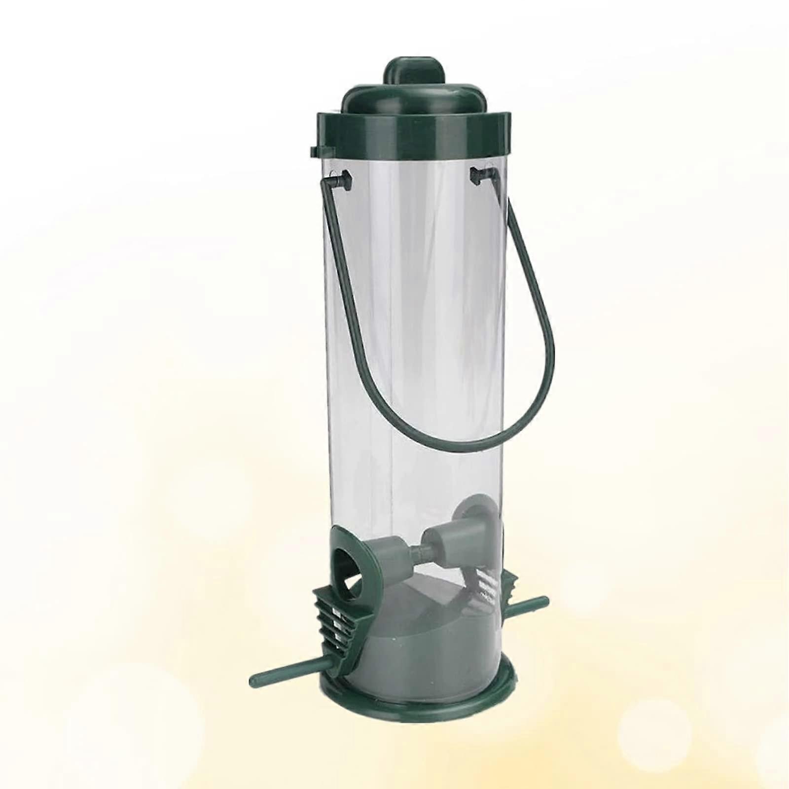 Window Bird Feeder Clear Acrylic Design with Secure Suction Mount Easy Lid Refilling and Large Capacity