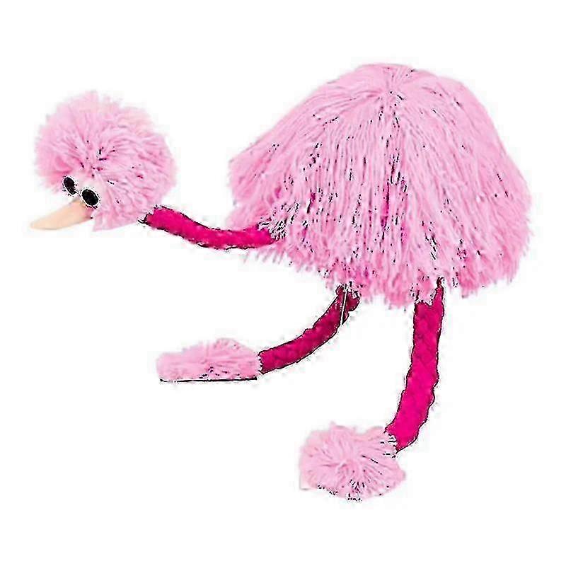 Plush Toy String Marionette Ostrich Plush Doll Pull Line Interactive Game