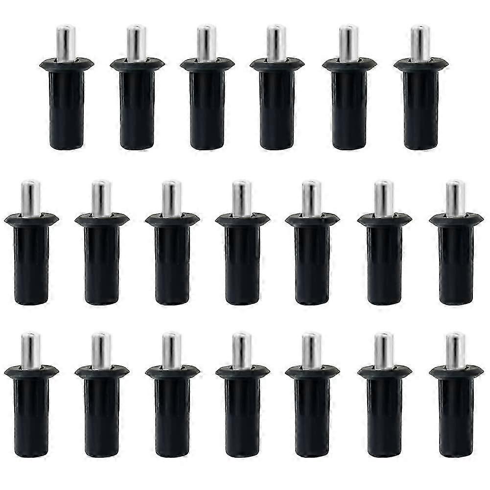 20pcs Spring Loaded Shutter Pins Black Plastic Blinds Replacement Pins 0.94in Durable Fit