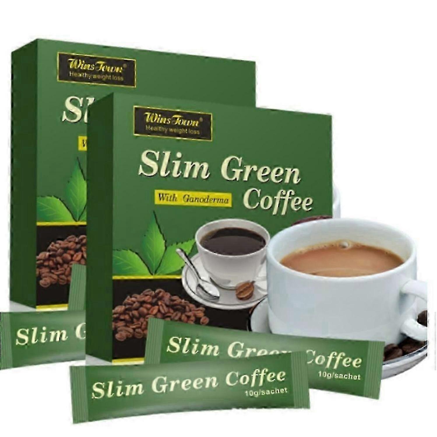 18-54pcs Café Vert Café Vert Slim avec Ganoderma Contrôle Perte de Poids