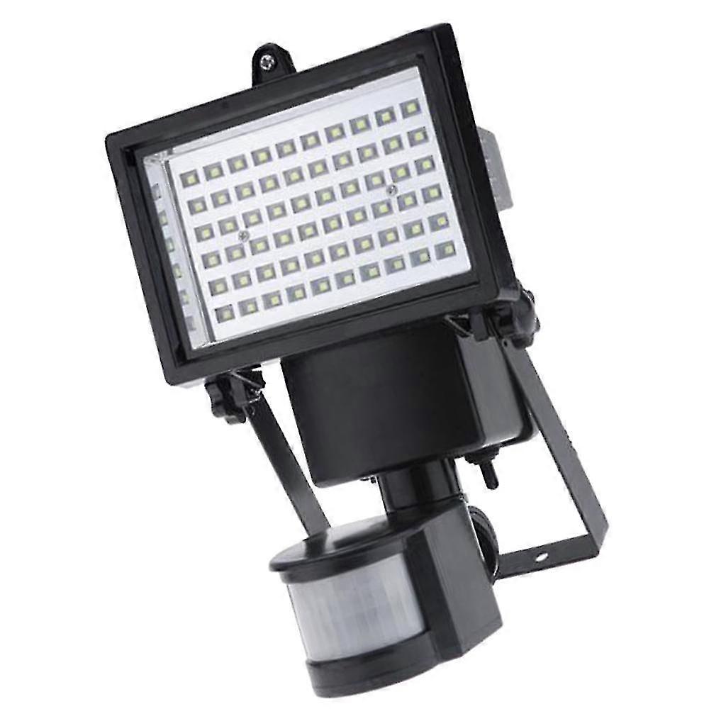 60LED Bright Solar Power PIR Sensor Flood Security Light Outdoor Garden Wall