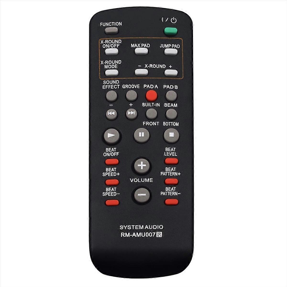 RM-AMU007 For Sony Audio System Remote Control 10m Range Replacement Infrared Controller