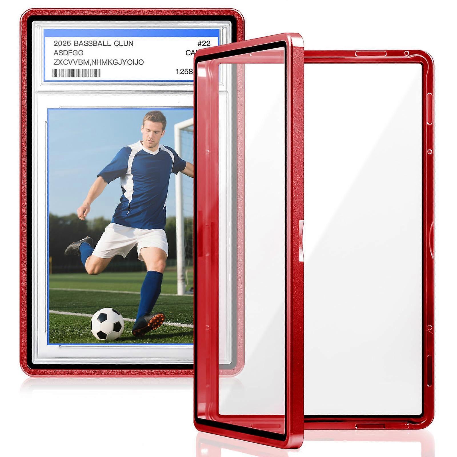 Graded Card Protector 2 Pack Magnetic UV Protection Slab Case for PSA CGC CSG Graded Sports Cards