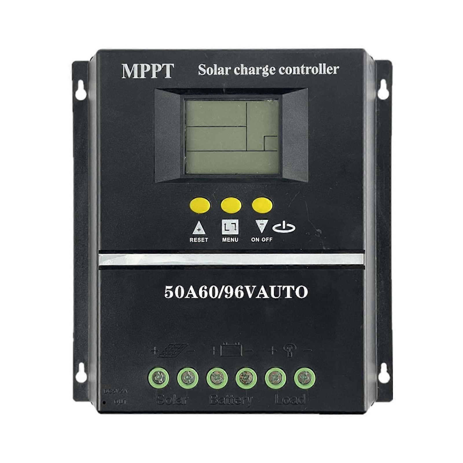 80A MPPT Solar Charge Controller LCD Dual USB 12V48V  Current for OffGrid RV Battery