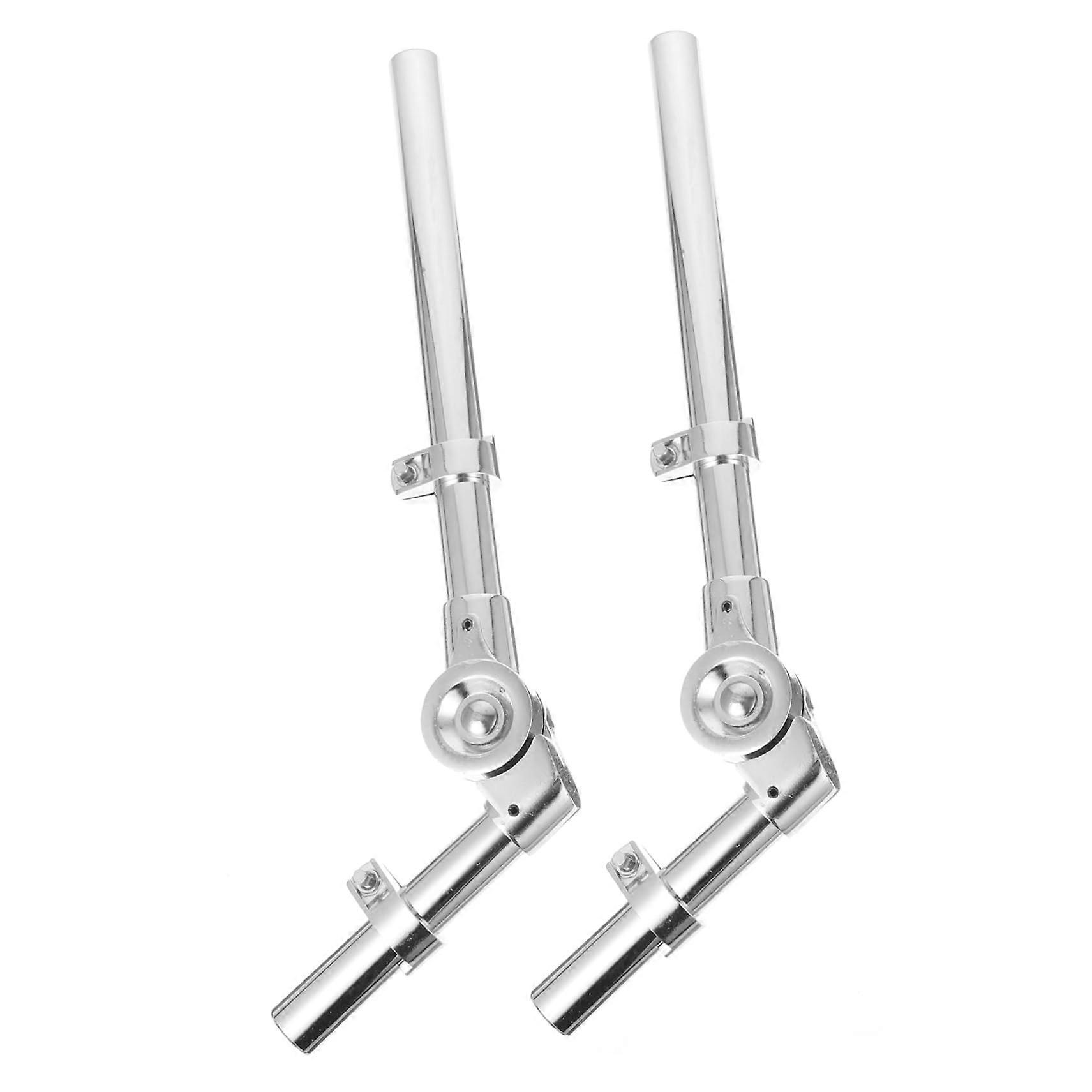 Drum Tom Bracket Adjustable Silver Metal Secure Mount for Percussion Live Performance