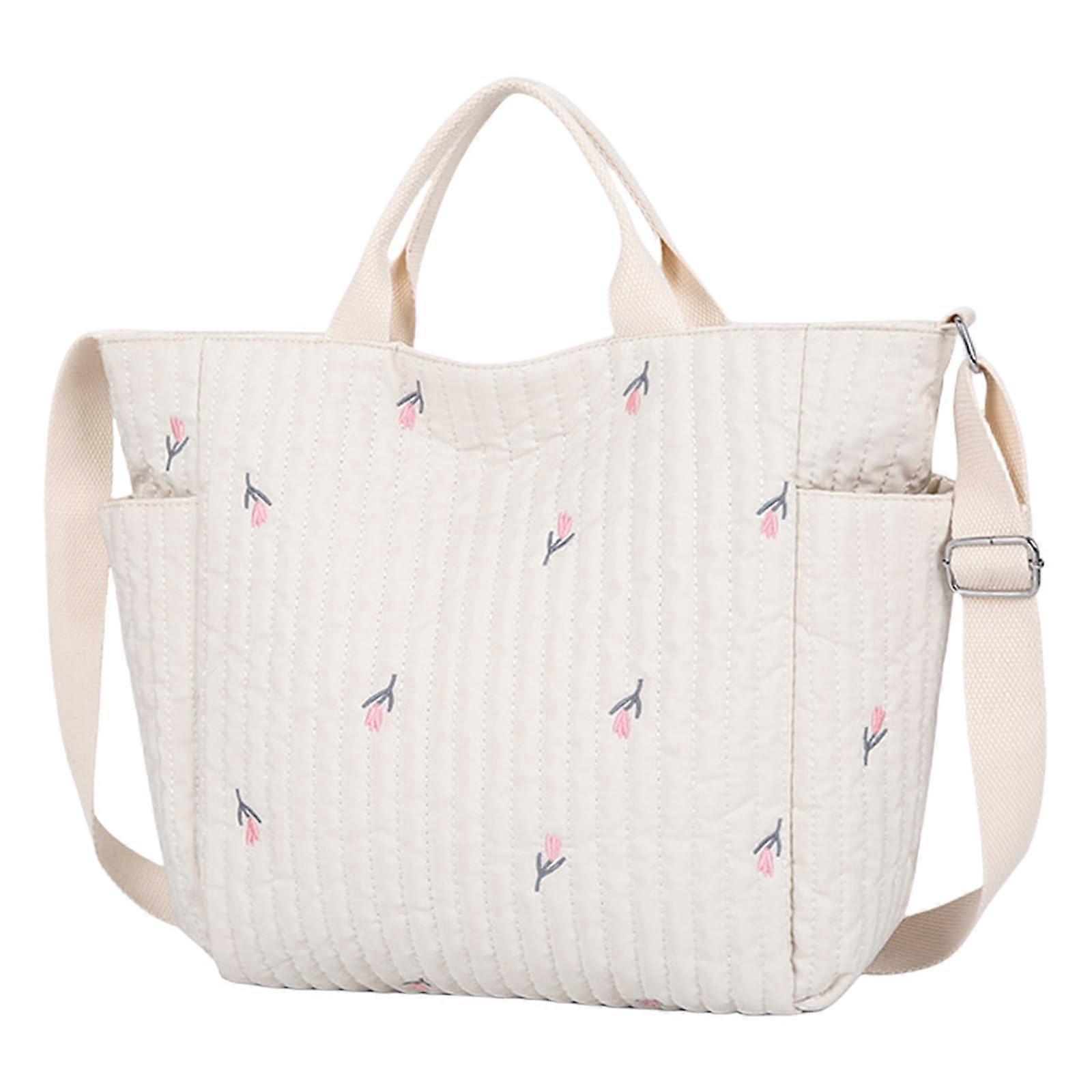 Large Capacity Diaper Bag with Multiple Pockets and Adjustable Shoulder Strap for Travel