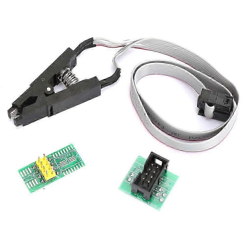 SOIC8 SOP8 Flash Chip IC Test Clip Programming Socket Adapter Board Cable