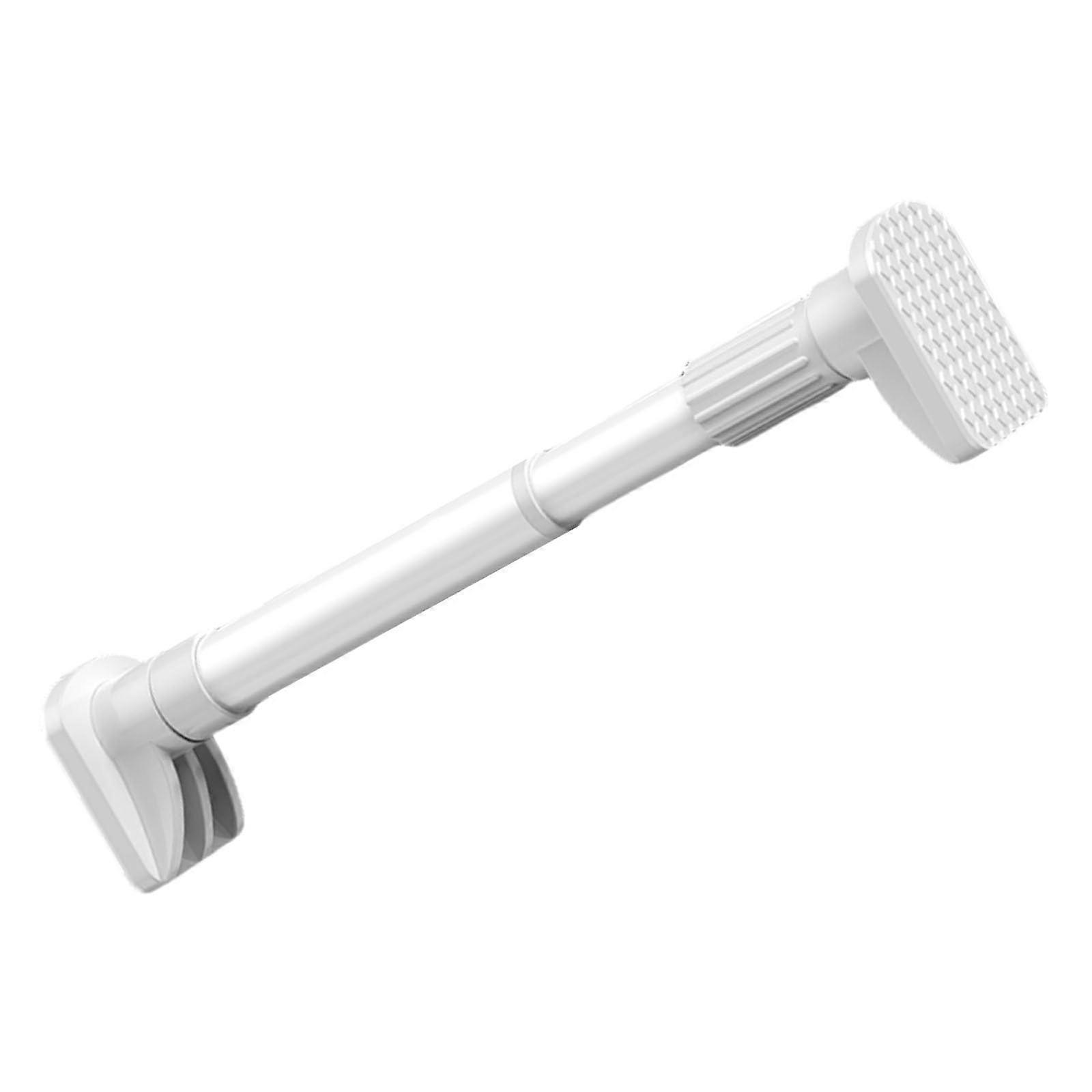 Adjustable Spring Shower Curtain Rod White Rustproof No Drilling Extra Long 2.53.3m