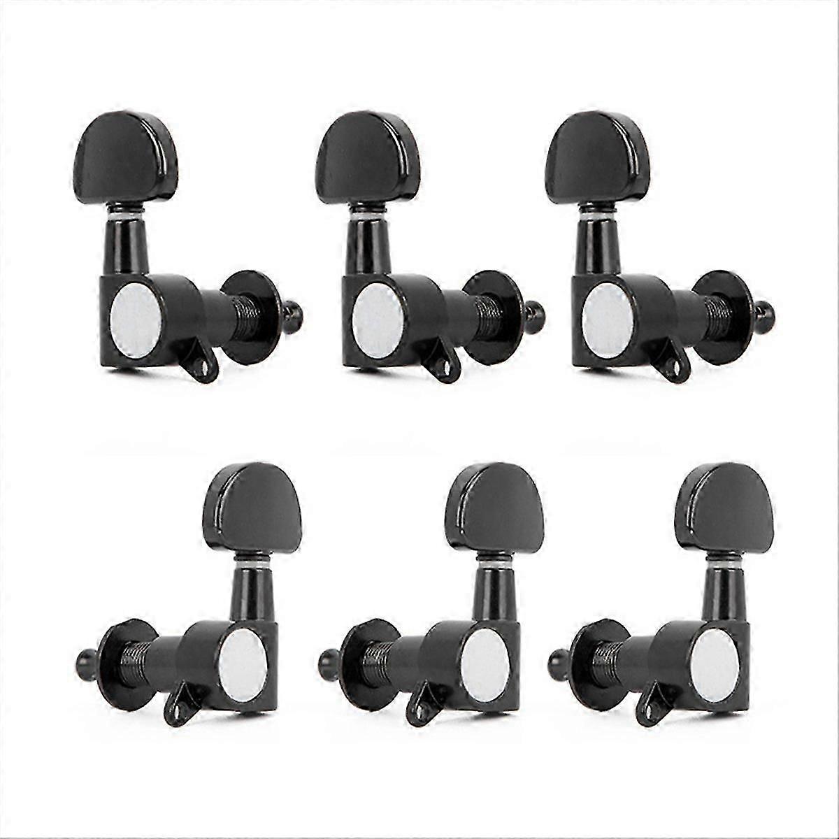 Folk Guitar Ukulele Knob Fully Enclosed Classical String Black