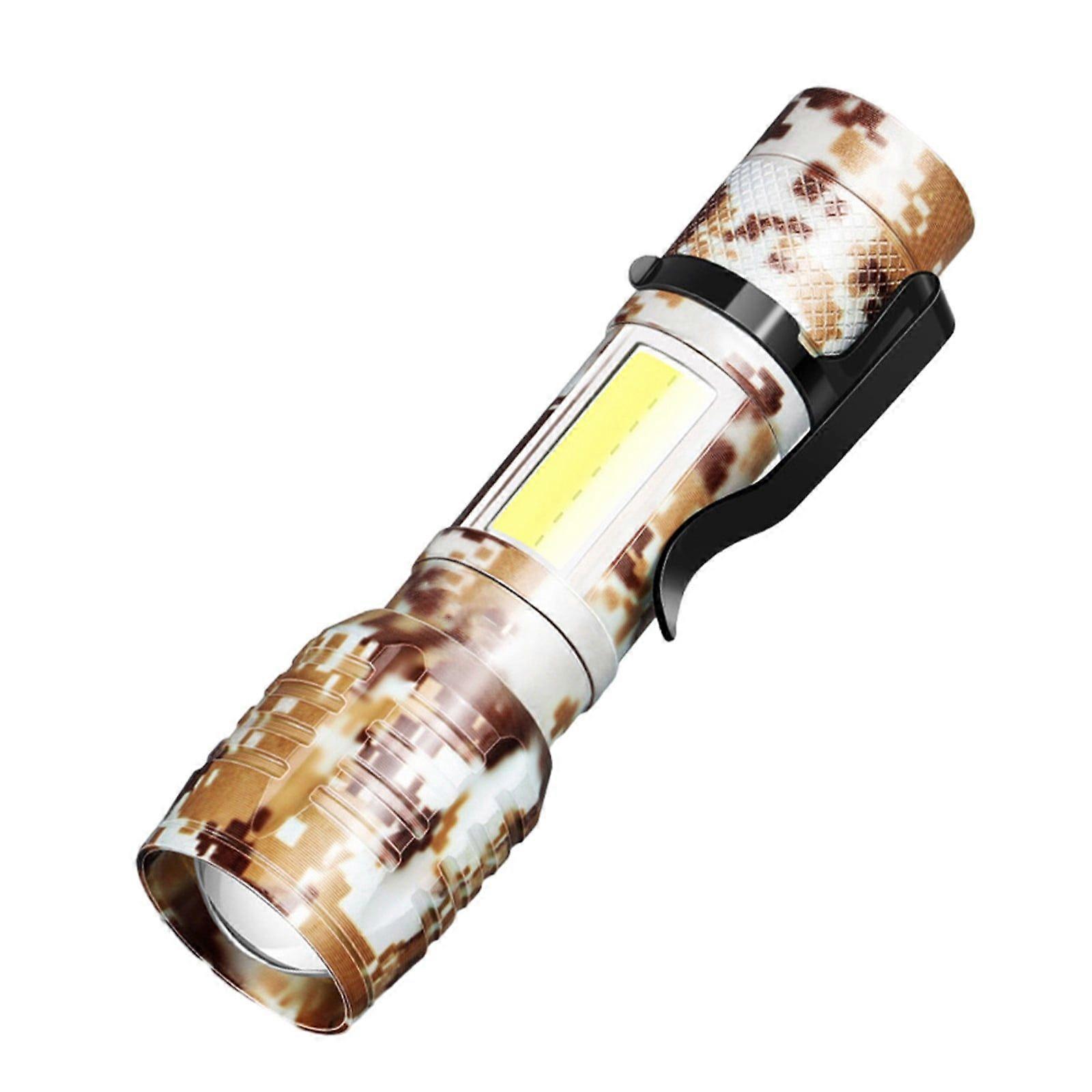 LED Flashlight Bright Flashlight Zoomable Rechargeable Flashlight With 4 Modes Powerful Handheld Flashlight