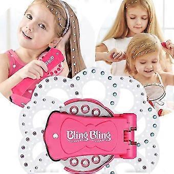 Shining Bling Diamond Hair Sparkle Stapler Machine Set Gems For Decor Girl Gifts