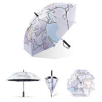 Verstärkter, rutschfester Gummikopf, Edelstahl- und Aluminiumlegierung, Regenschirm 105 x 105 x 83 cm, dunkelgrün, für den Außenbereich mit Sicherheitsnetz