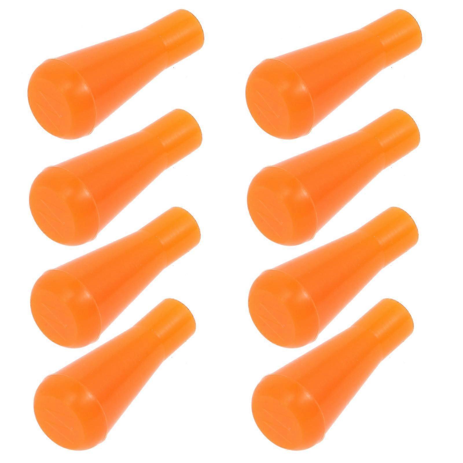 Orange Rubber Arrowheads for Archery Practice 10Pcs Replacement Arrows