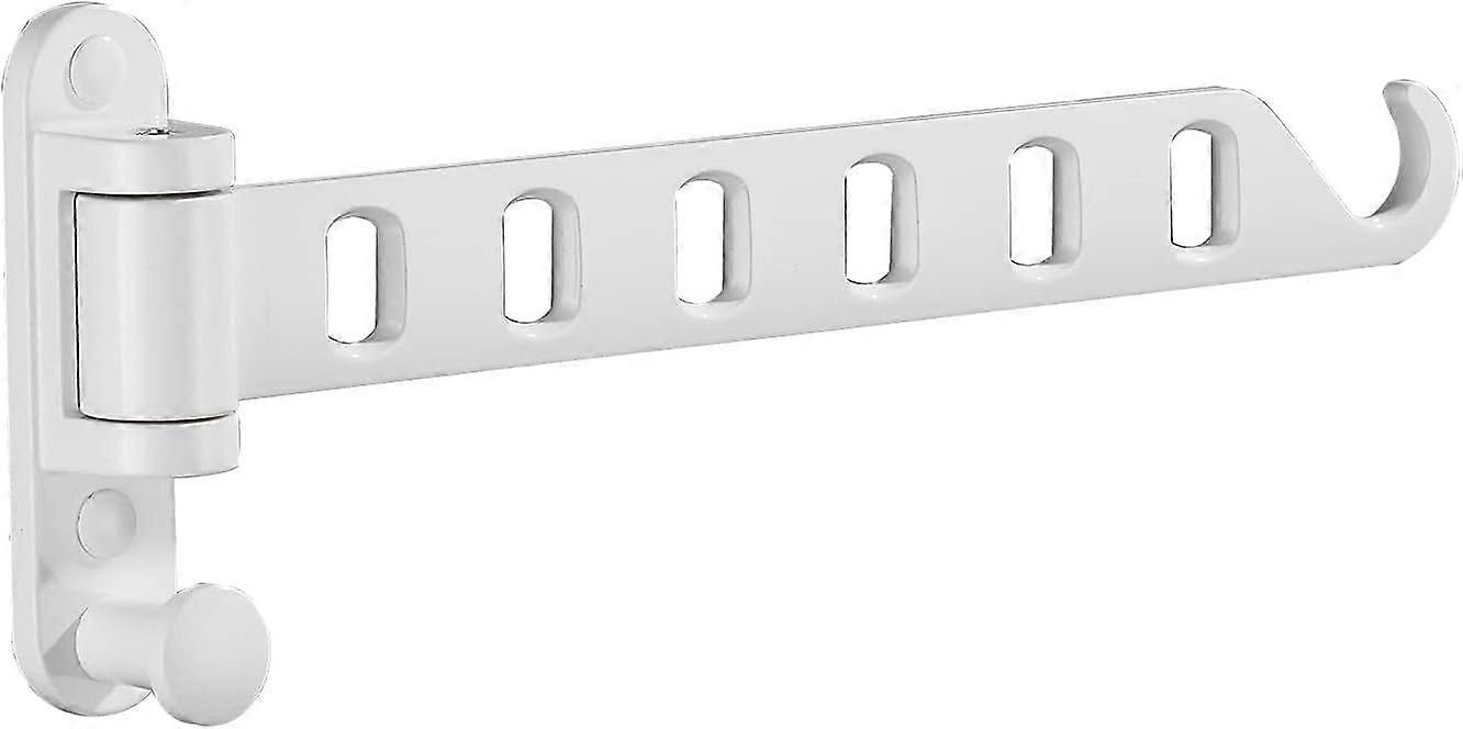 Wall-Mounted Clothes Drying Rack - White Clothes Hanger