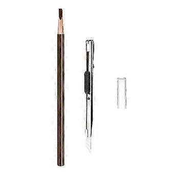 Øyenbrynsblyant og eyeliner med dobbel funksjon, design med dobbel ende og presisjonstipp for definerte bryn og sømløs øyesminke, langvarig utsletting