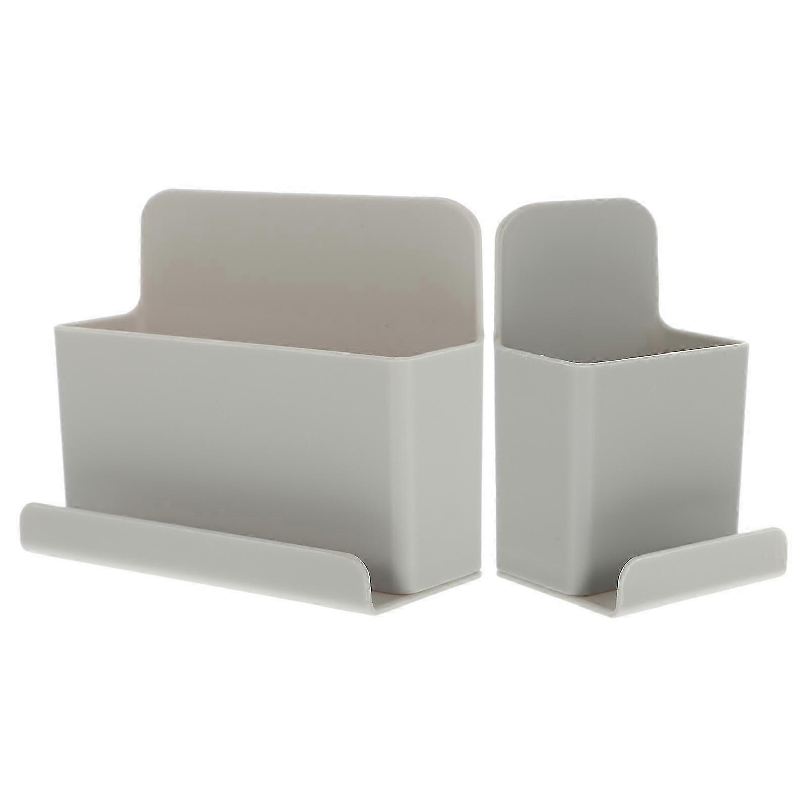 Storage Box Remote Control Rack for 2Pcs Wall-Mounted Hanging Racks
