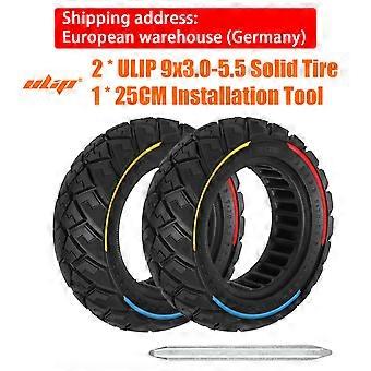 Pneumatico Ulip 9x3.0-5.5 Offroad Solid Tubeless da 9" antiforatura per monopattino Kukirin G2 Pro 2024