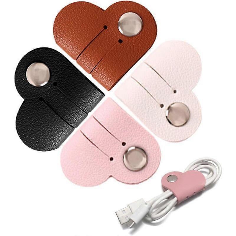 4 Pieces Reusable Cable Ties Cable Manager, Cable Tie