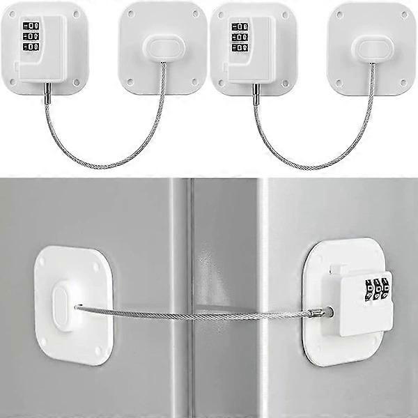 2-pack Refrigerator Locks - Combination Locks for Refrigerators