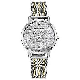 OHPA MF0329L Damenuhr mit Diamantbesatz, wasserdicht, Milanaise-Armband 0329L 26-27