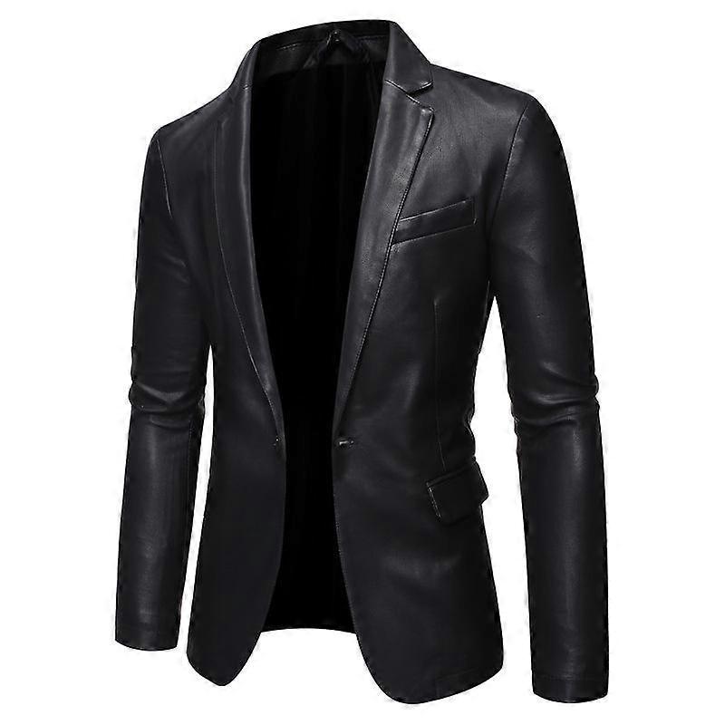 Men Coat Plus Size Pu Leather Jacket