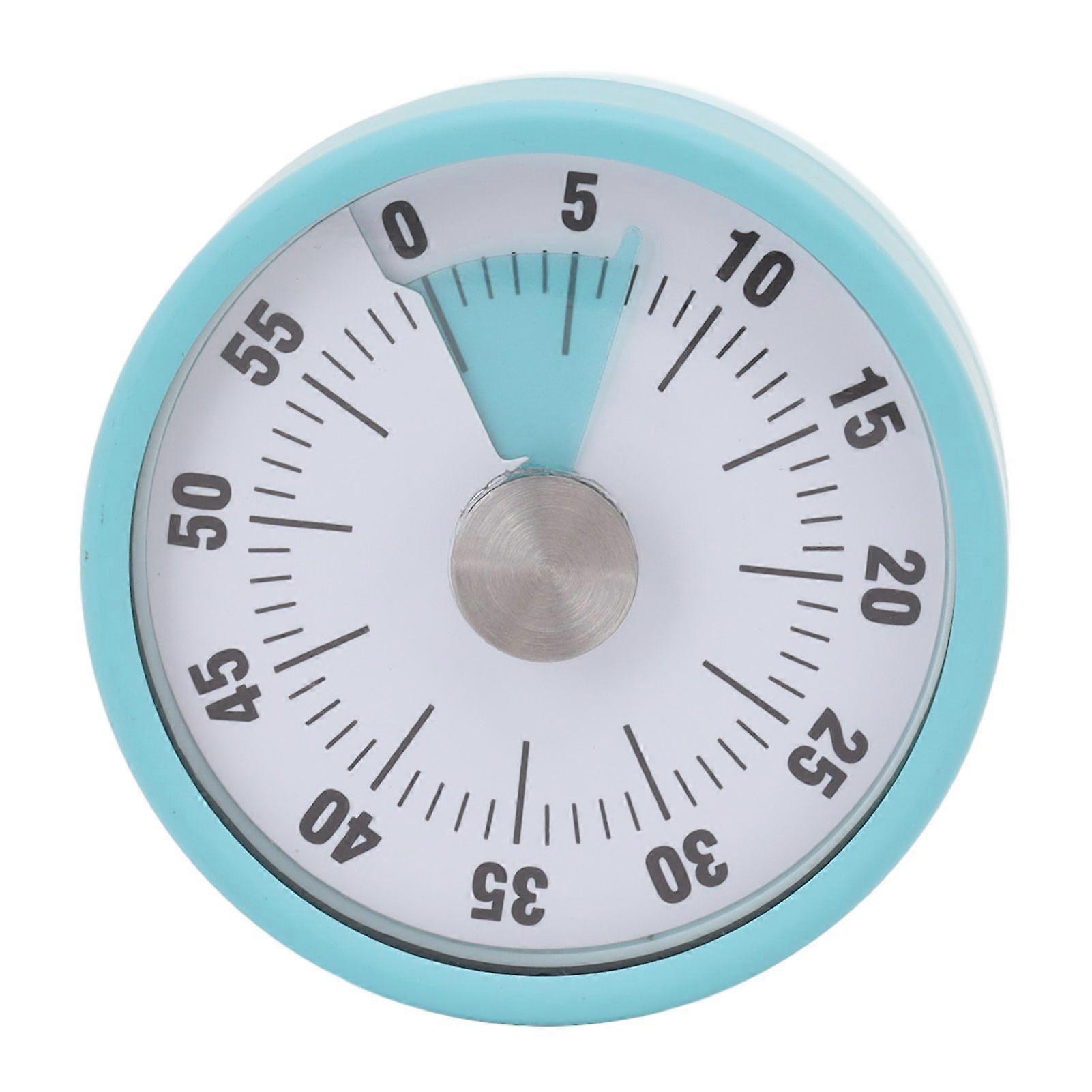 Mechanical Kitchen Timer High Accuracy Stainless Steel Countdown Chef Cooking Timer for Home Study Blue
