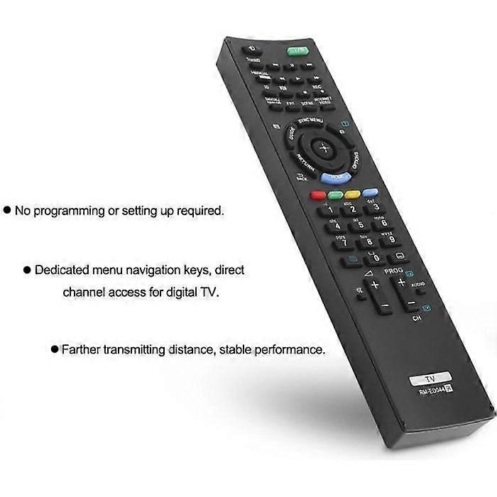 Remote Control, Replacement Smart TV Remote Control for Sony RM-ED044-CHE