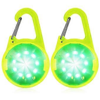 led blinkande ljus skolväskor säkerhetslampa USB-laddning - reflektorer ljus säkerhetslampa släpvagn för vandring springa jogging husdjur ryggsäck kläder grön