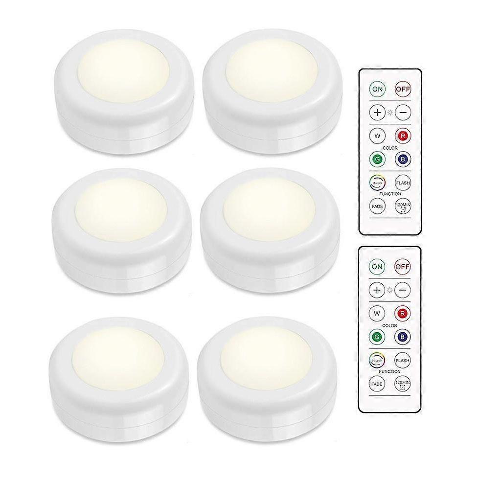 INF LED spotlight - 6 elegant lights with 2 practical remote controls [XR]