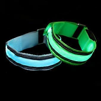 Fluorescent Arm Band LED Light for Outdoor Use 2Pcs Luminous Wristband