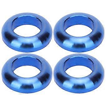 Compatible with 4th mountain bike Titanlegering Skruvbultar Distanser Bromsok Packning M6 Blå