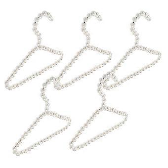 Toddler Clothes Pearl Hanger for Closet Organizer 25Pcs Beige