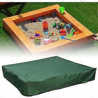 120x120 cm sandkasseovertræk, vandtæt UV-beskyttelse (70% UV-beskyttelse) til Oxford sandkasser med snøre. Grøn