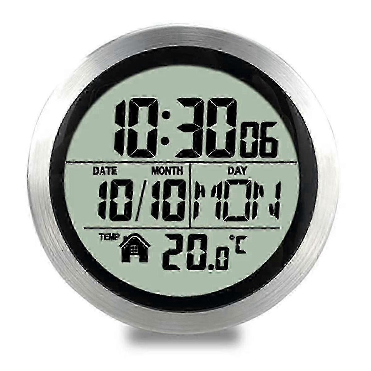 Digital Shower Clock Waterproof, Bathroom Timer Clock, Digital Kitchen Wall Clock, No Punching Suct--