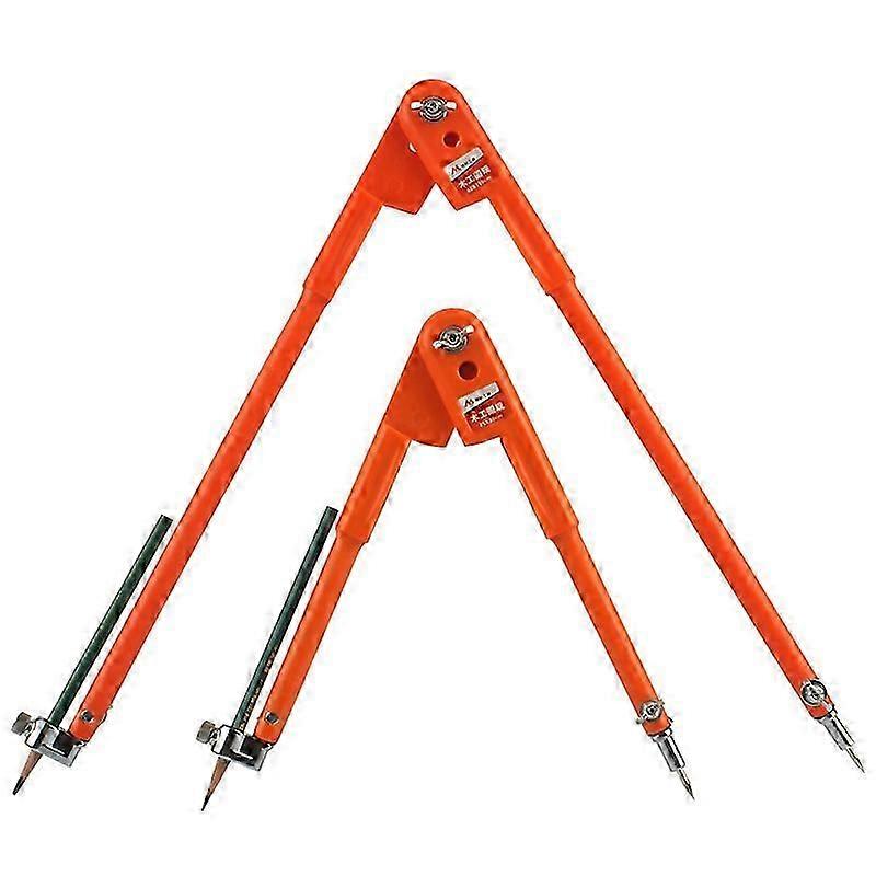 2 Compasses/Set Precision Pencil Compasses, Large Diameter - Orange90cm+150cm