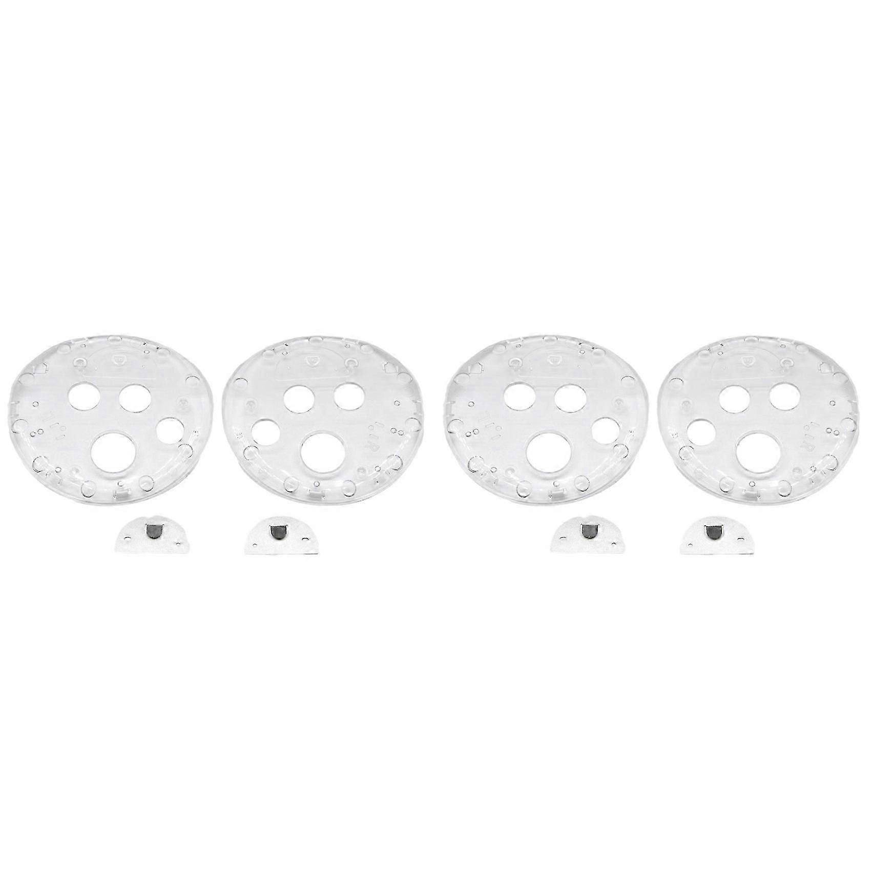 4X Handle Controller Button Panel Cover for Meta Quest 3 Controller Grips Protective Transparent Cover Anti Scratch