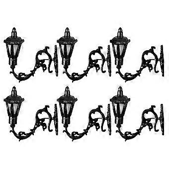 Doll House Wall Lamp Model for Decor 6Pcs Miniature Decorative Wall Light
