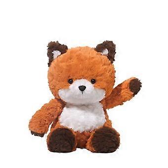 Souffle Fox Stuffed Animal Plush Toy, Cute Sittingposture Fluffy Curly Fur Doll for Display & Gift