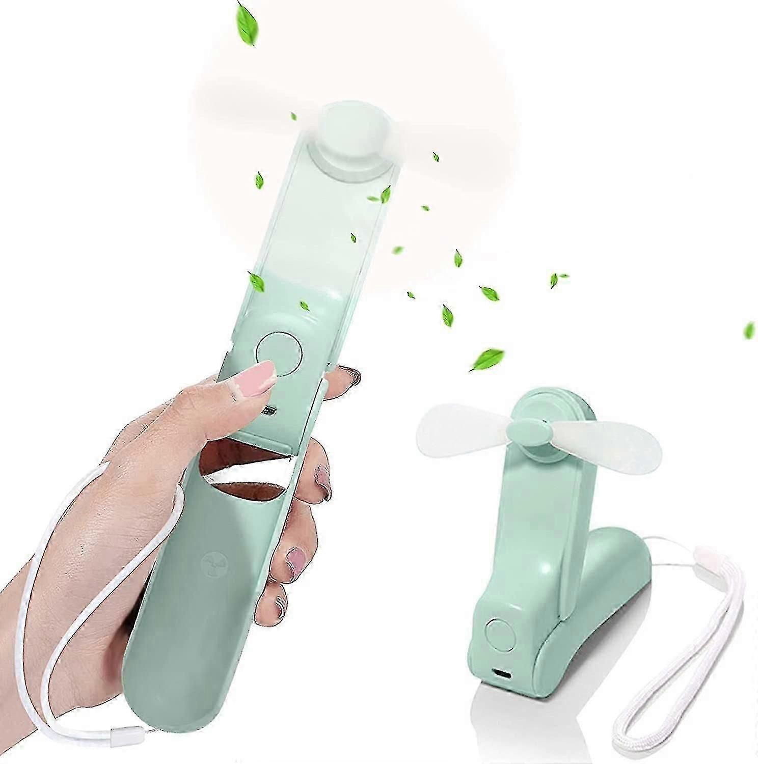 Usb Foldable Portable Fan (green)