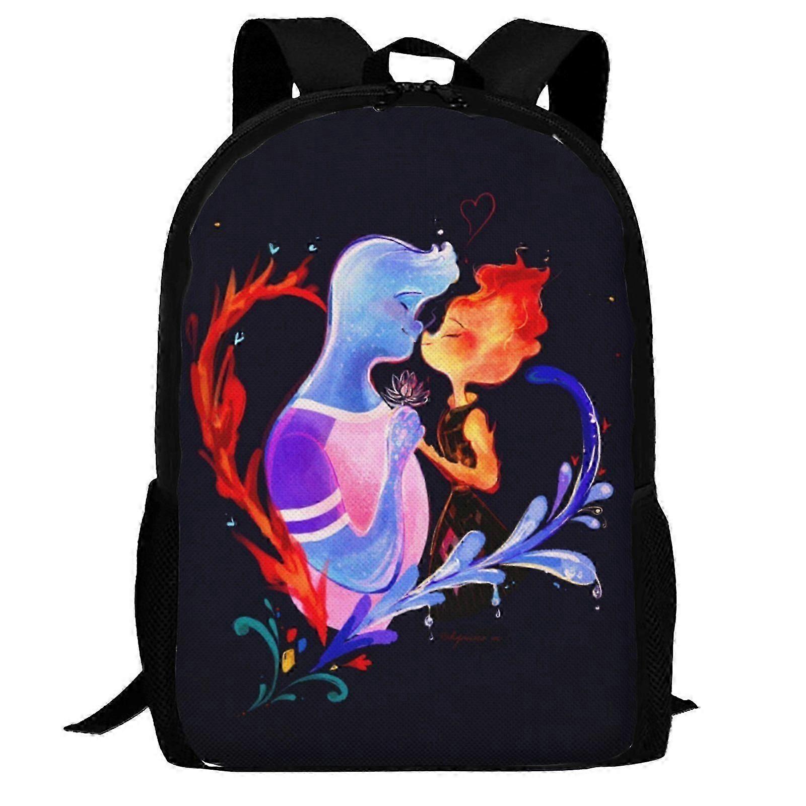 Backpack YL1513 Elemental Backpack,3d Print Laptop Backpack Lightweight Casual Daypack Bookbag Multi-Function Travel Backpack1513