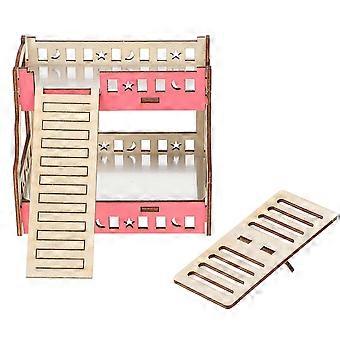 Wooden Hamster Fence Platform for Cage Use 1Pcs Small Animal Toy
