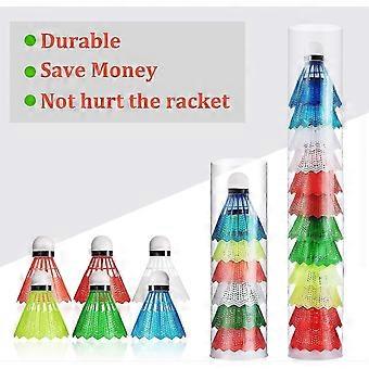 Pack Of 12 Plastic Badminton Shuttlecocks Indoor Outdoor Sports Training Badminton Balls Random Colour