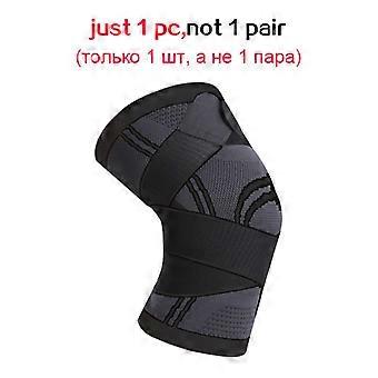 1PC Sport Kniebeschermer Heren Onder druk Elastische Kniebeschermers Ondersteuning Fitness Gear Basketbal Volleybal Brace Beschermer